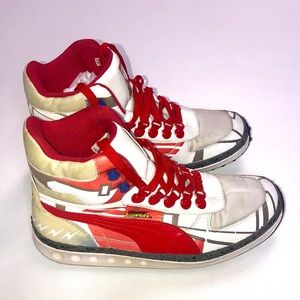 Never Worn Pune x freely freakies high top sneakers size 8 changing colo…